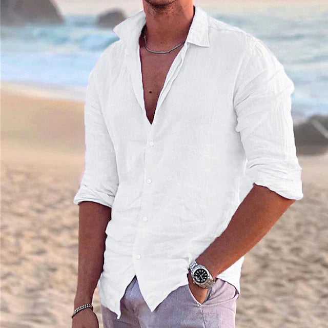 Zander | Leinenhemd Baumwoll-Leinen-Mischung, Lässig für Sommer TARHUS Shirt