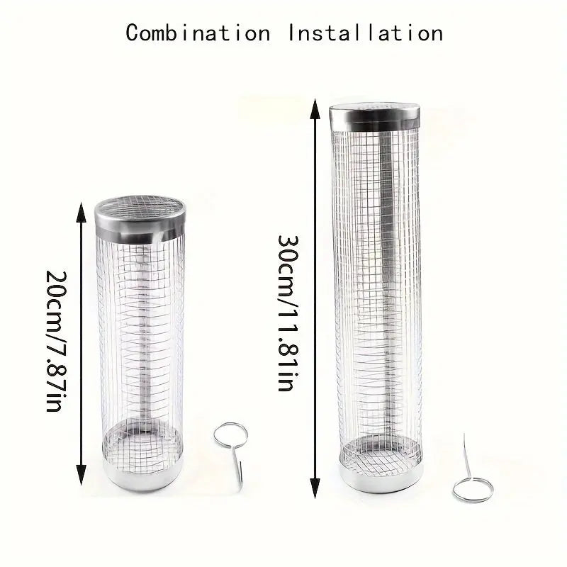 GrillMate | Stainless Steel BBQ Grill Basket – Mesh Roasting Net for Outdoor Cooking TARHUS Kitchen Accessories