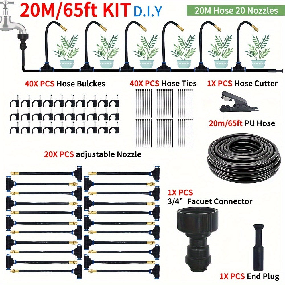 MistFlow | DIY Greenhouse Watering & Patio Misting System – No Electricity TARHUS