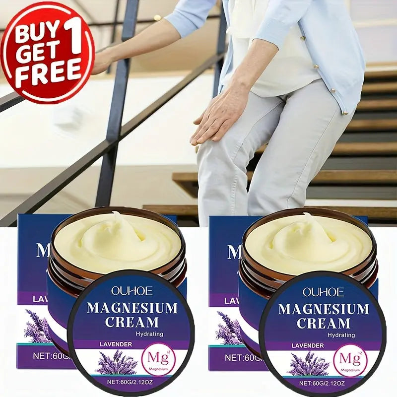 1+1 FREE | Magnesium Body Cream with Lavender & Hyaluronic Acid - TARHUS