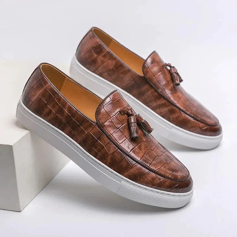 Ardito - Embossed Leather Loafer TARHUS New Arrivals