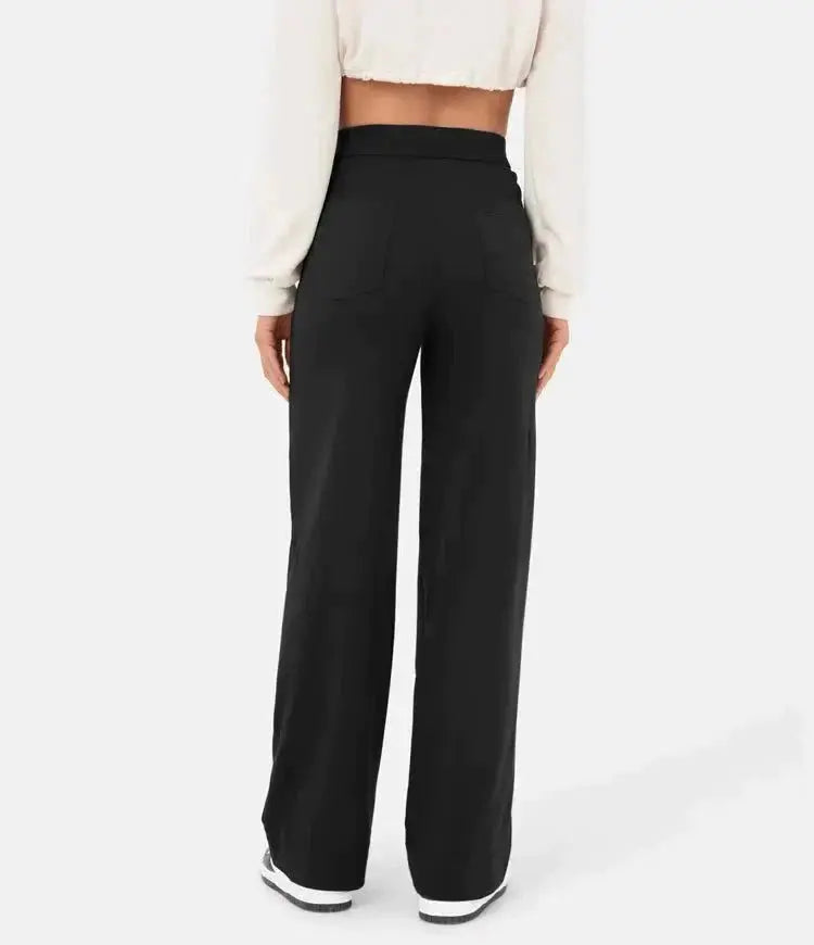 Diana - High-Waisted Pants with Elastic Waistband - nubuso