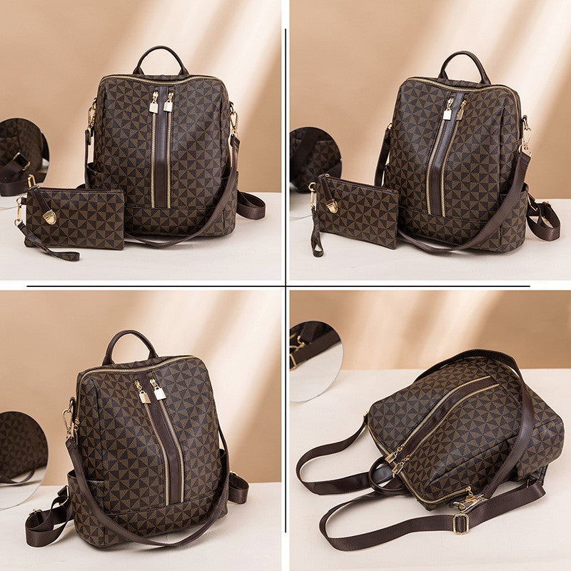 Stylish Convertible Backpack with Clutch - TARHUS