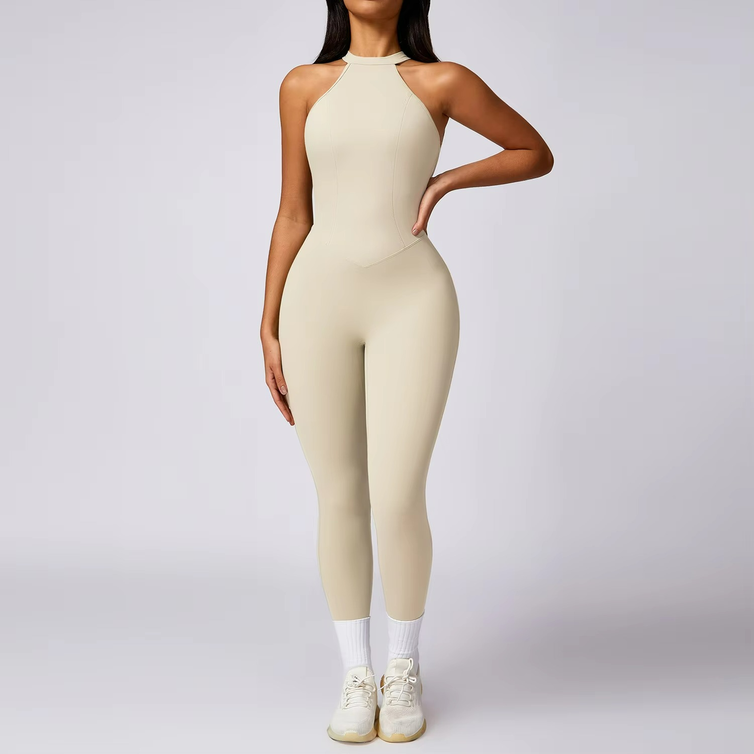 Kaela | Backless Pilates Jumpsuit for Airy Elegance TARHUS Pilates Jumpsuit