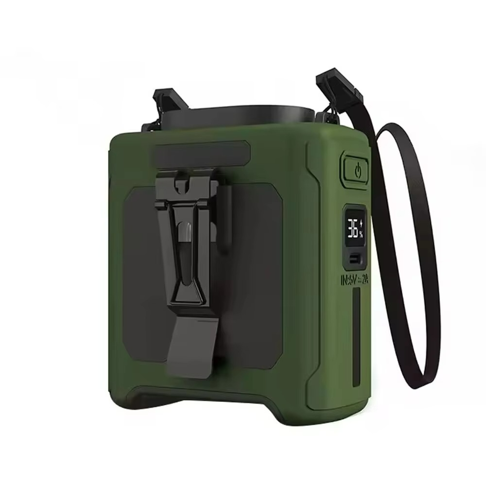 Venturo | Portable Waist Fan – 20000mAh Power Bank with Flashlight