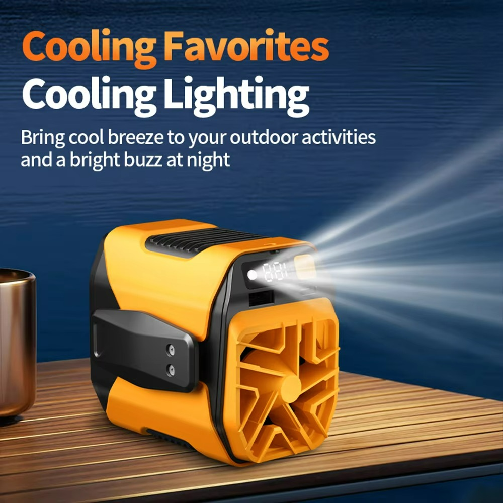 Venturo | Portable Waist Fan – 20000mAh Power Bank with Flashlight