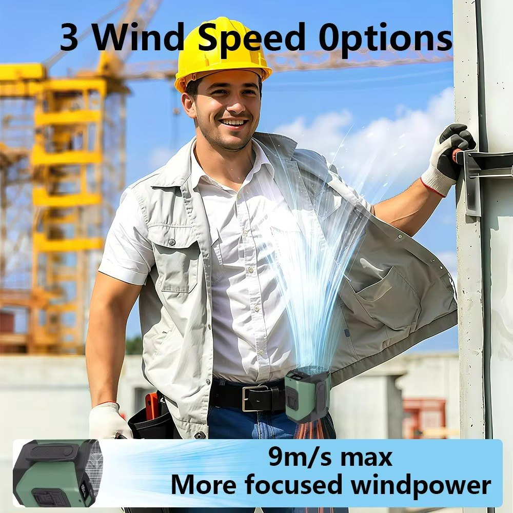 Venturo | Portable Waist Fan – 20000mAh Power Bank with Flashlight TARHUS Air cooler