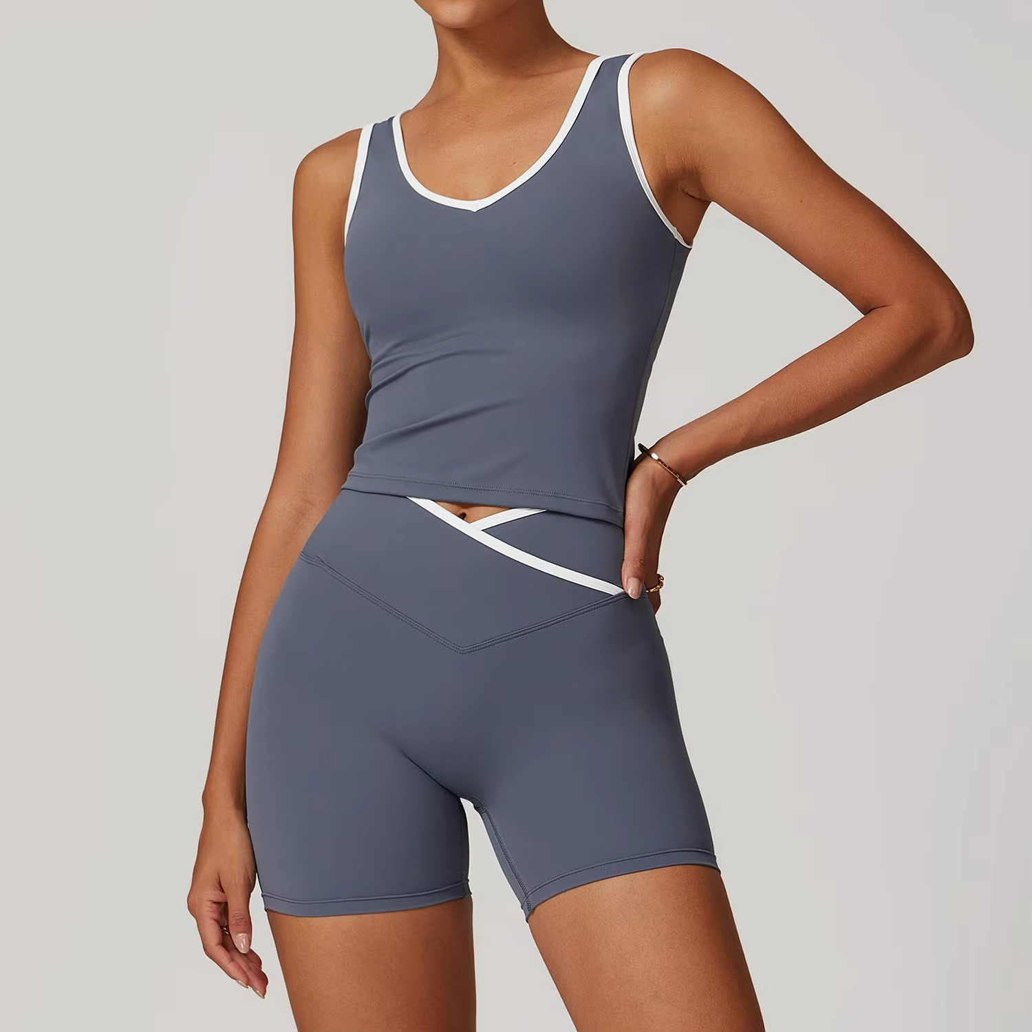 Wendy | Pilates Set Featuring Push Up Bra and High Waist Leggings - TARHUS