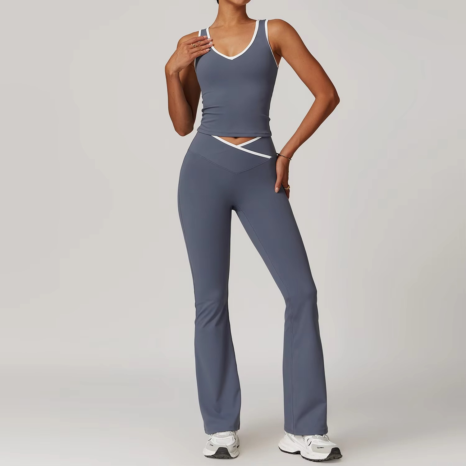Wendy | Pilates Set Featuring Push Up Bra and High Waist Leggings - TARHUS