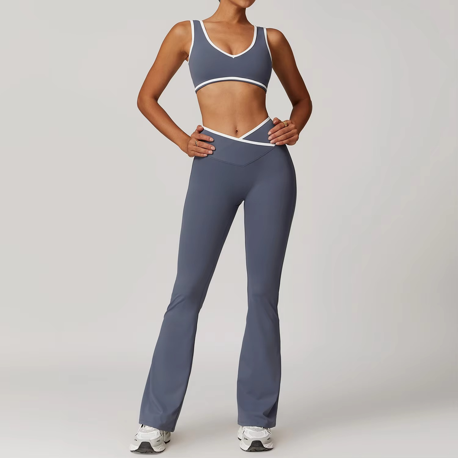 Wendy | Pilates Set Featuring Push Up Bra and High Waist Leggings - TARHUS