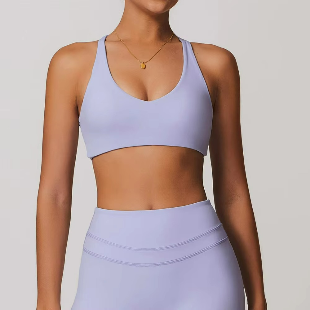 Charlotte | Luxe Race Back Pilates Top Bra with Crisscross Detailing TARHUS Pilates Top