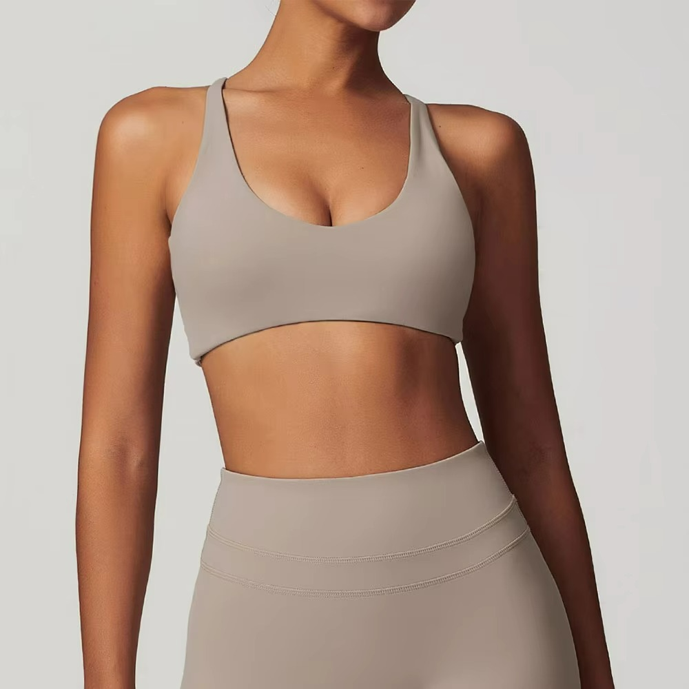 Charlotte | Luxe Race Back Pilates Top Bra with Crisscross Detailing TARHUS Pilates Top