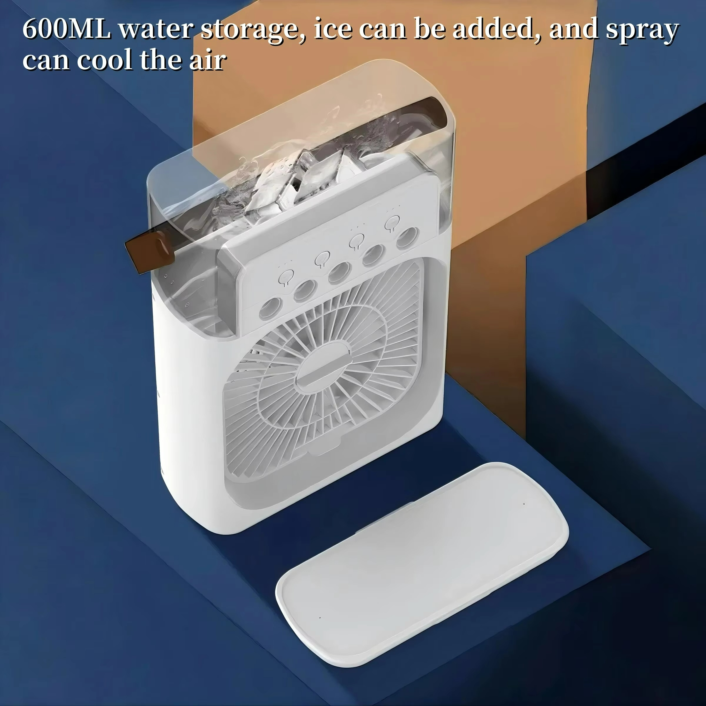 Cooliva | 3-in-1 Mini Air Cooler – Portable Fan, Humidifier & LED Night Light