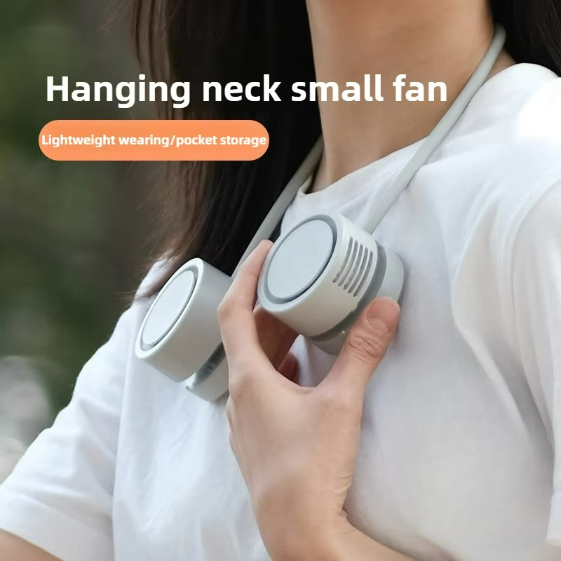 Aureo | Mini Neck Fan – USB Rechargeable Foldable Cooling with 3 Speeds & Aromatherapy