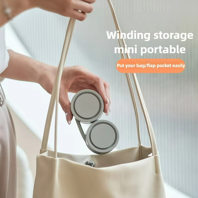 Aureo | Mini Neck Fan – USB Rechargeable Foldable Cooling with 3 Speeds & Aromatherapy
