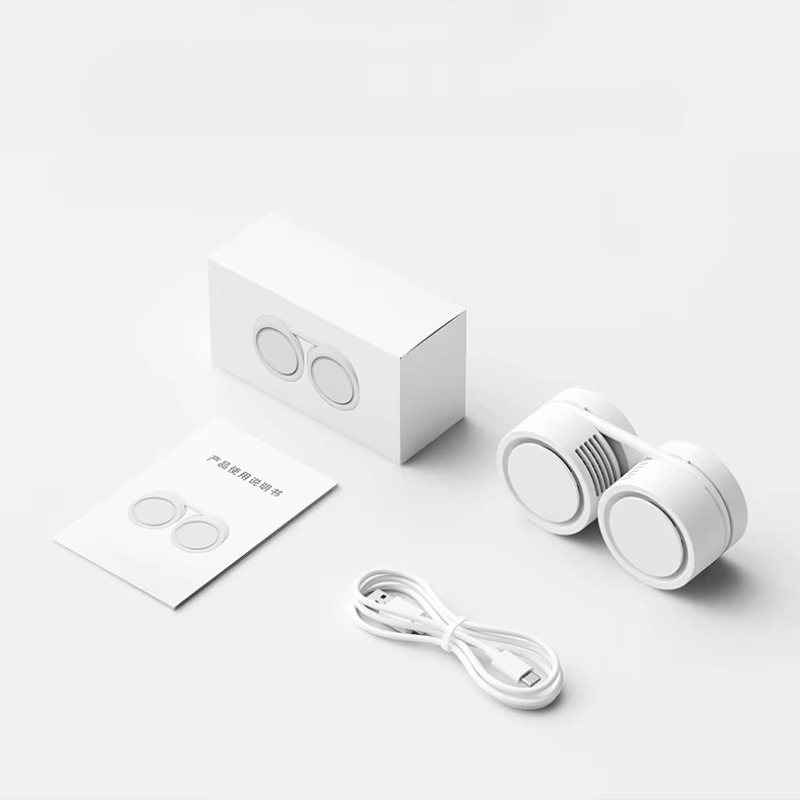 Aureo | Mini Neck Fan – USB Rechargeable Foldable Cooling with 3 Speeds & Aromatherapy