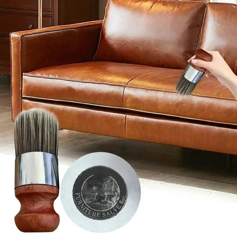 120ml Leather Furniture Salve Set – Deep Conditioner & Restorer for Sofas, Chairs, Car Seats & More - TARHUS