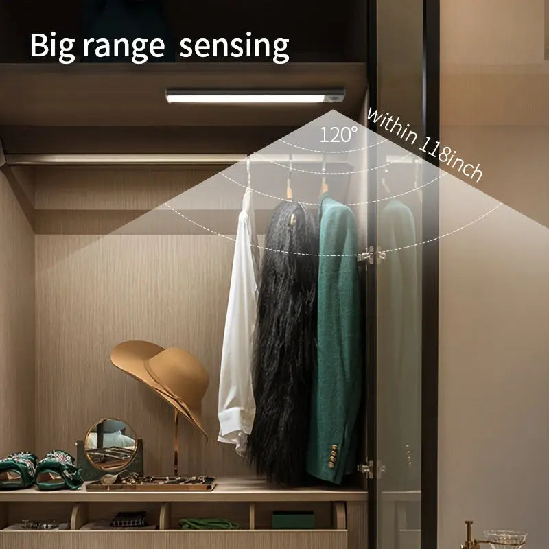 Rechargeable Motion Sensor LED Light Strip – USB-Powered Night Light - TARHUS