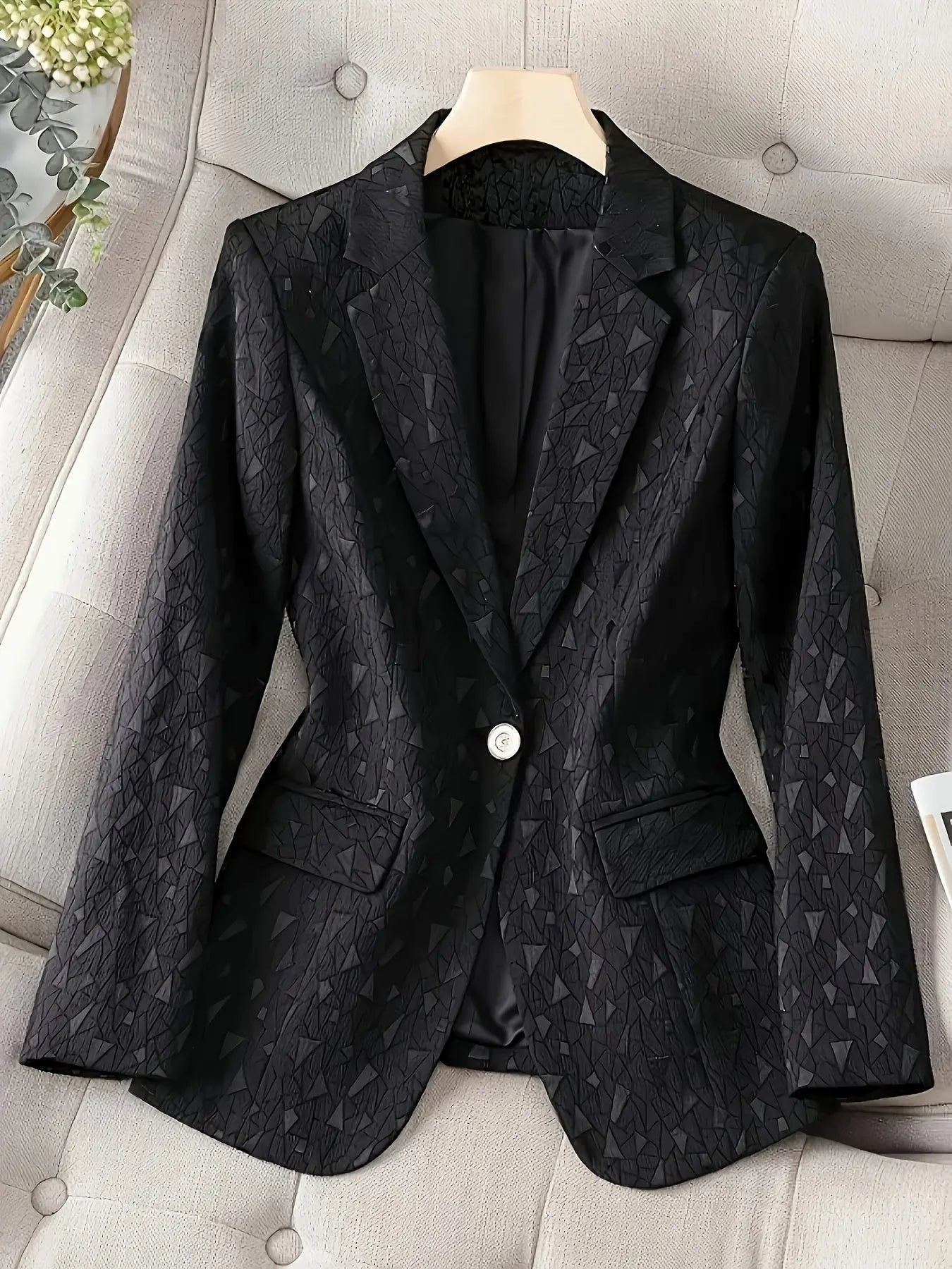 Lina - Elegant Single-Breasted Blazer - TARHUS