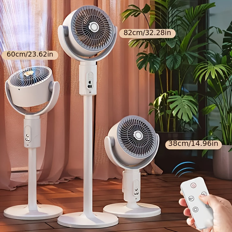Adjustable high and low fans, equipped with built-in aromatherapy box, mosquito proof, 5-speed, Type-C charging port, lithium battery power supply, remote control, air circulation device, modern fan USB charging port TARHUS