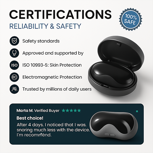 SnoreShield Pro Snoring Device – Gentle, Breathable Sleep Support
