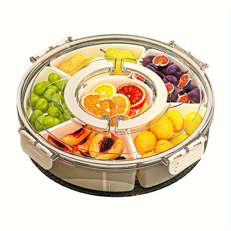 Rotating Snack Tray with Lid – Perfect for Parties & Holidays | SnackSpin TARHUS