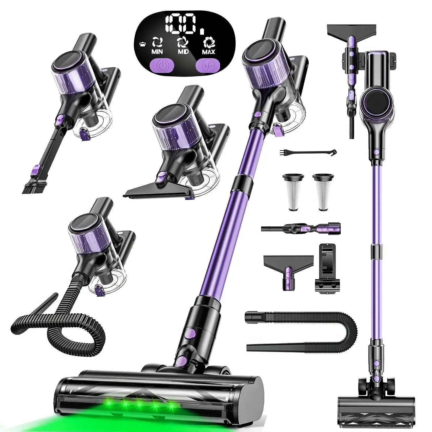 8-in-1 Lightweight Cordless Vacuum Cleaner - TARHUS
