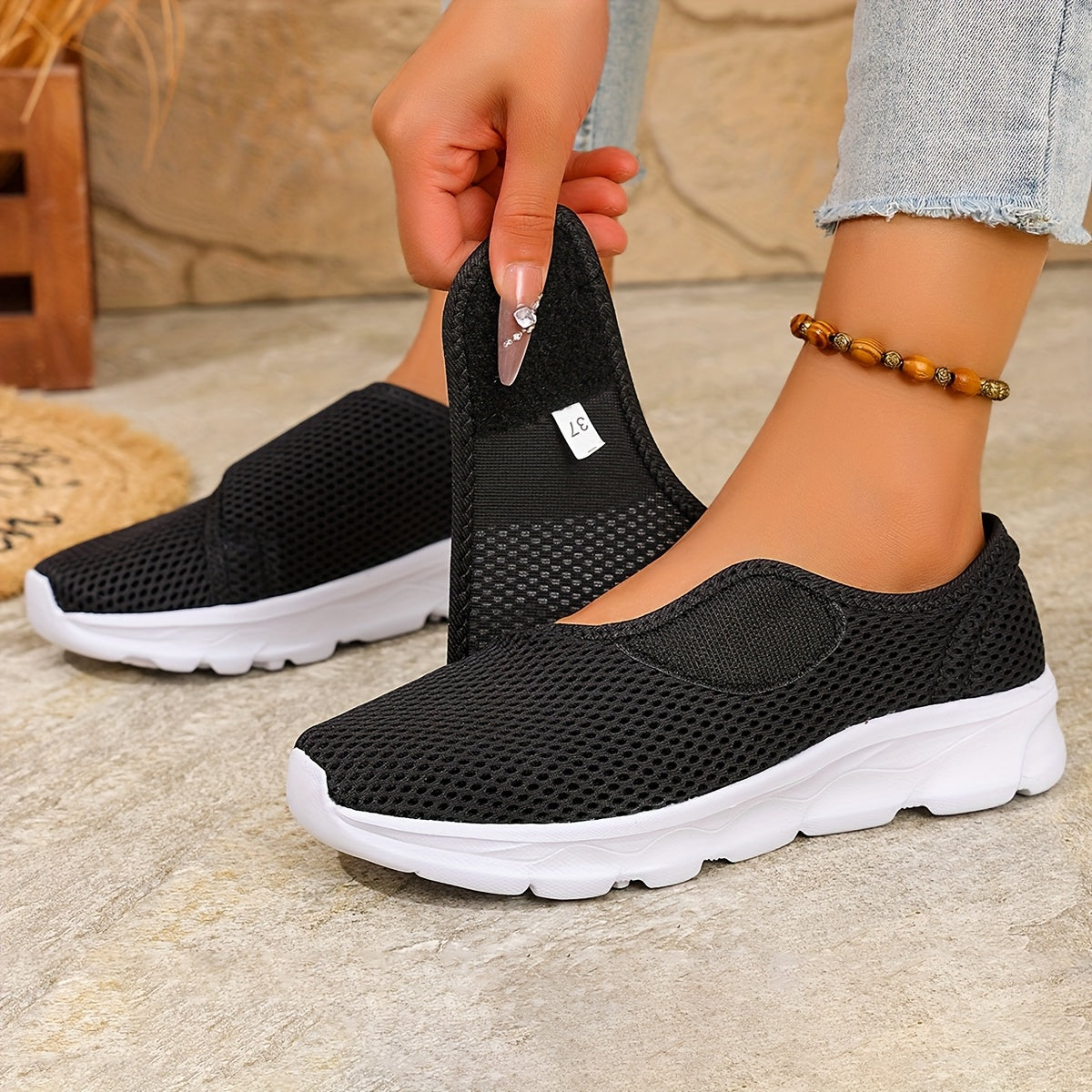 Orthopedic Walking Sneakers for Swollen & Wide Feet | Adjustable Soft Sole Shoes for Women - TARHUS