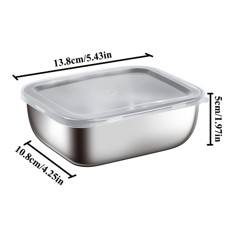 10-Piece Stainless Steel Food Storage Container Set - TARHUS