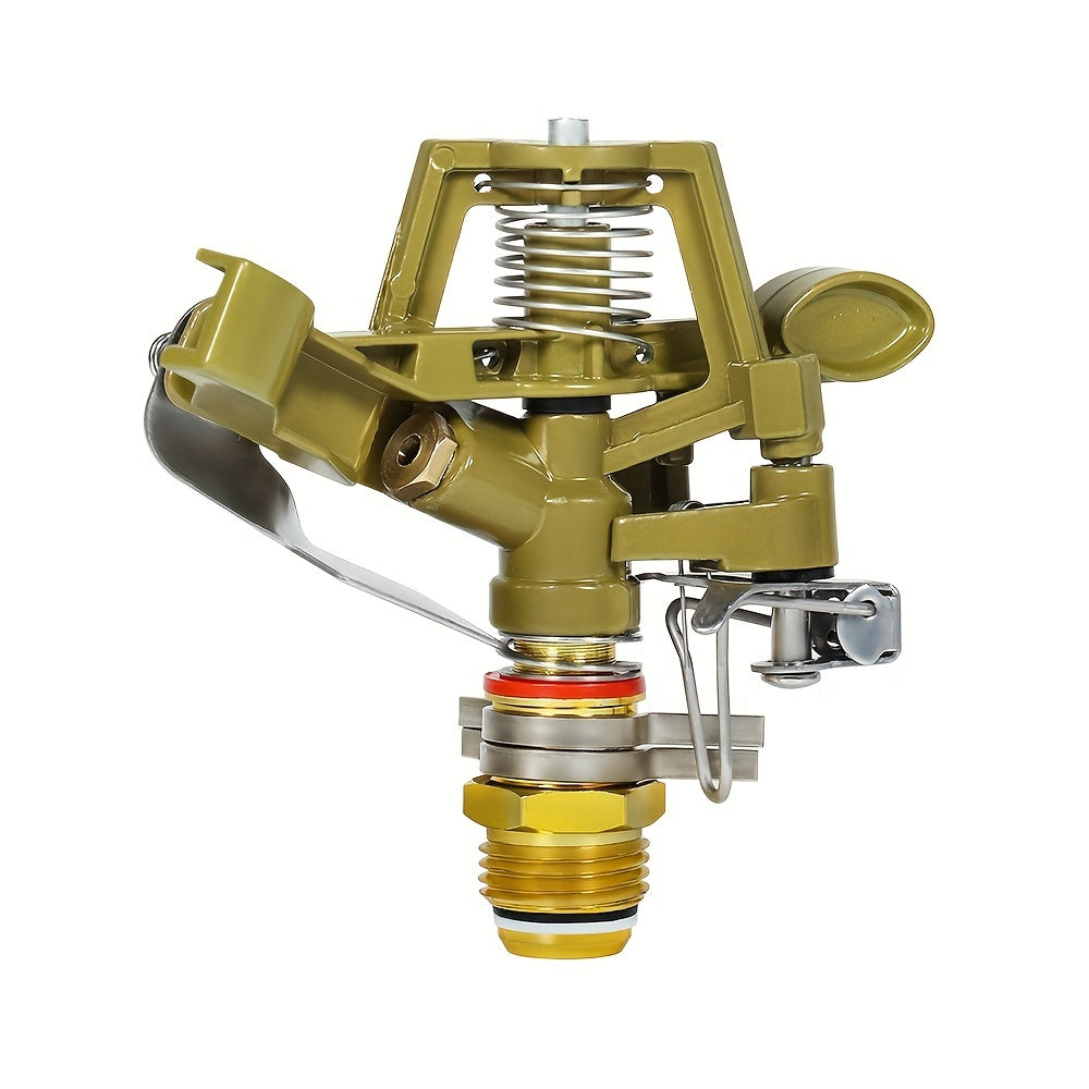 360° Rotating Zinc Alloy Lawn Sprinkler Head with Adjustable Arm & Spray Nozzle - Durable Garden Irrigation Tool for Even Water Distribution, Yard & Field Coverage, Sprinklers for Lawn TARHUS
