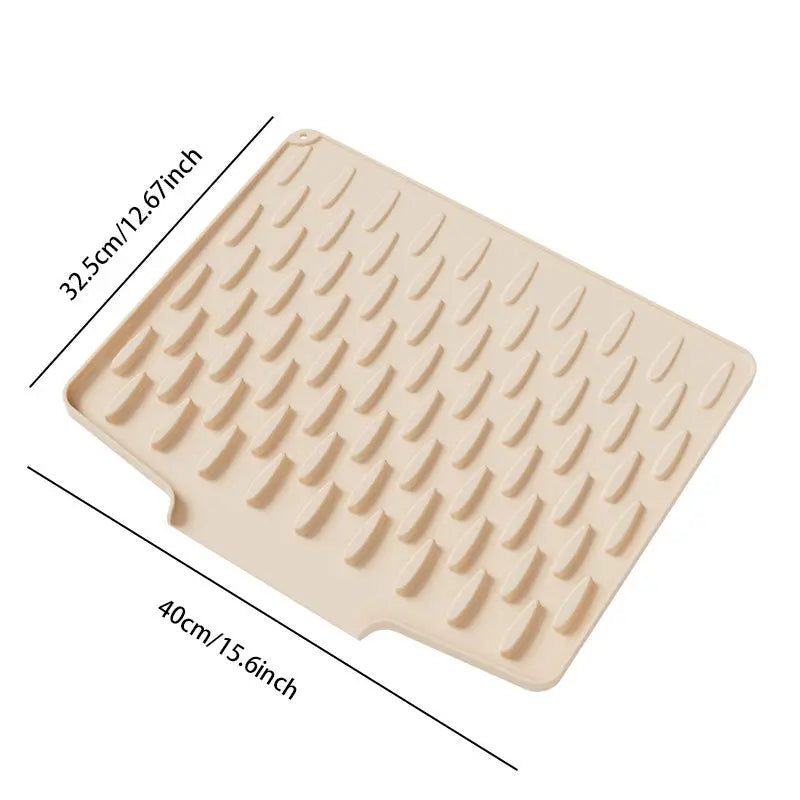 Sloped Silicone Draining Mat – Heat-Proof & Non-Slip - TARHUS