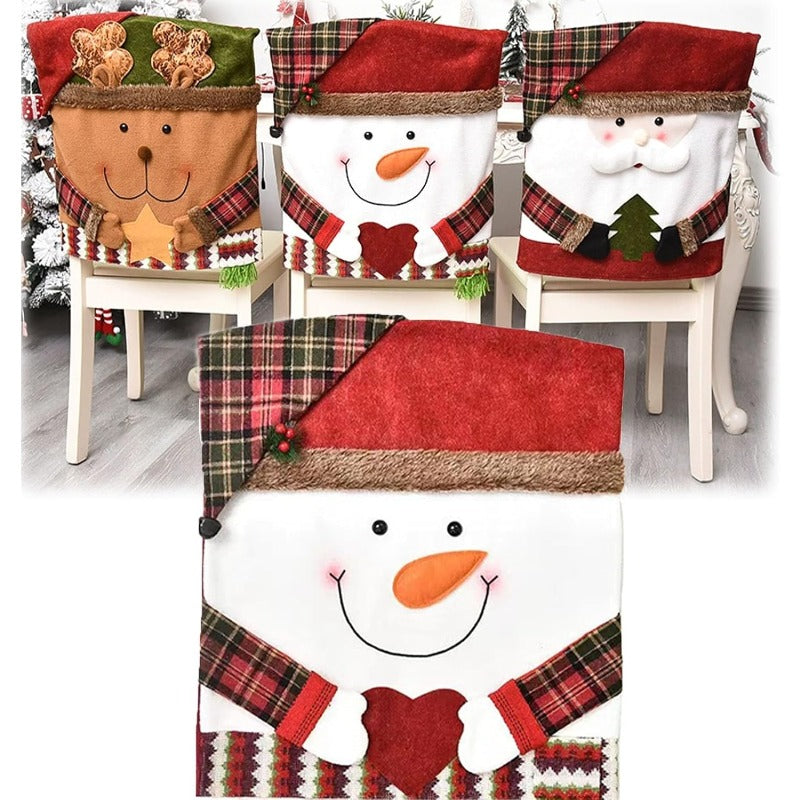 CheerCover | Christmas Chair Covers – Santa, Snowman & Reindeer TARHUS Christmas