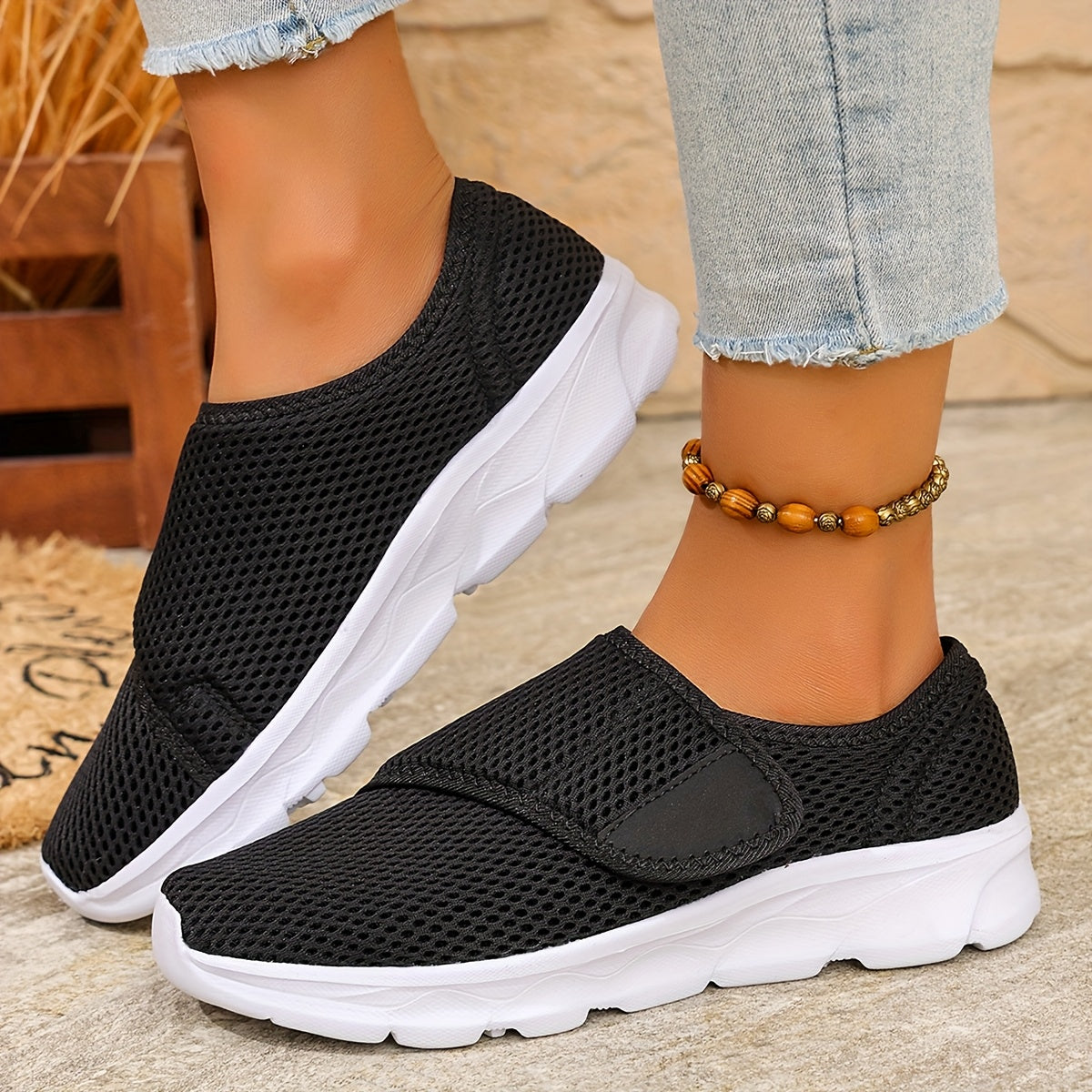 Orthopedic Walking Sneakers for Swollen & Wide Feet | Adjustable Soft Sole Shoes for Women - TARHUS