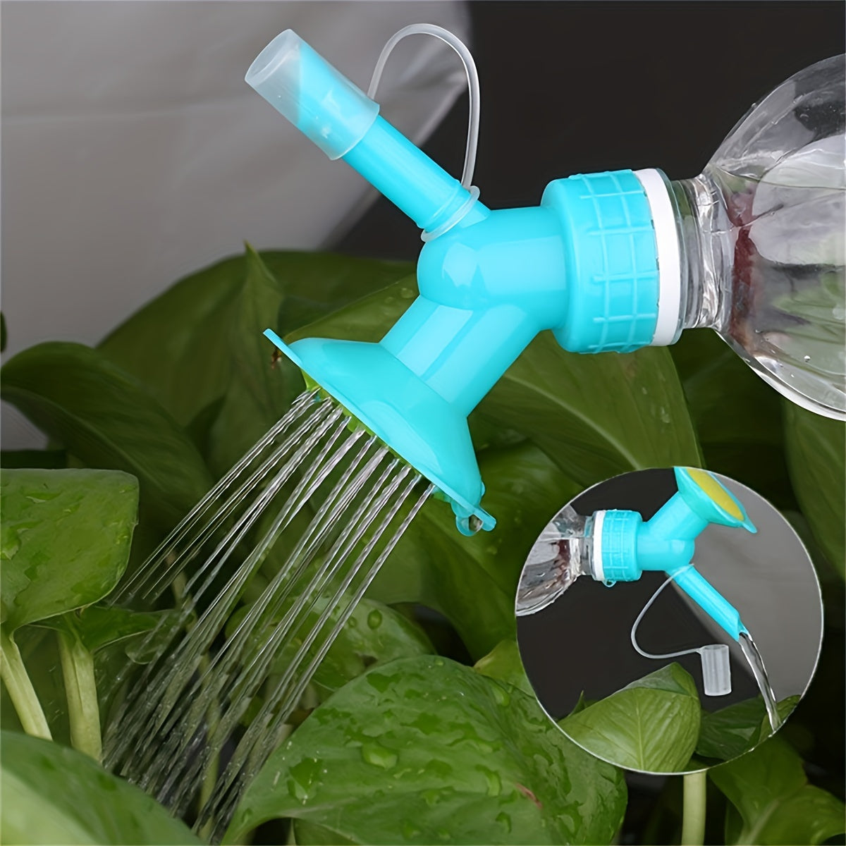 Dual-Use Watering Bottle Nozzle – Fits Standard Soda Bottles, Versatile Spray Head TARHUS