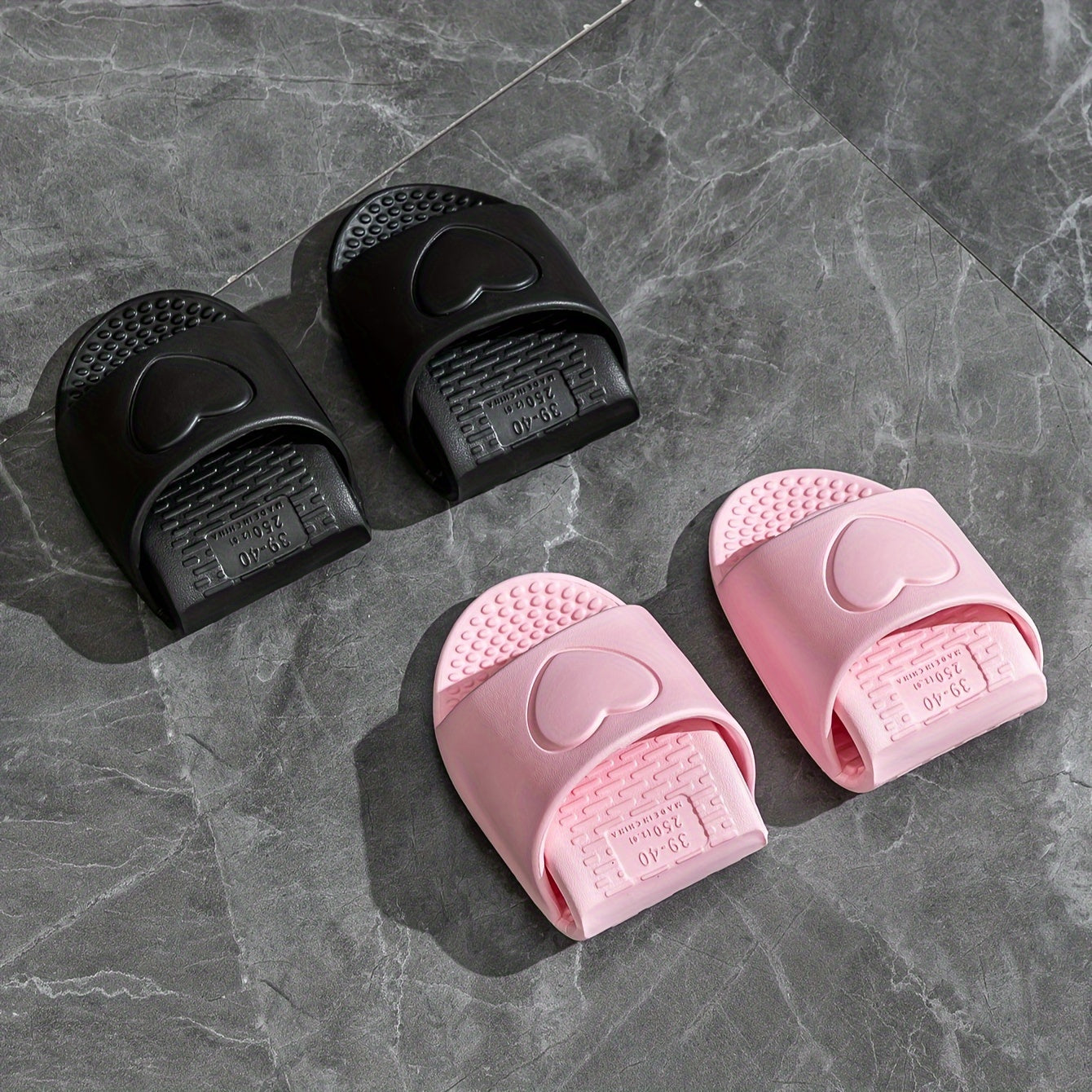 EVA Foldable Slippers for Travel, Indoor Bathroom Massage Sandals, Unisex Quick-Dry Non-Slip Flat Sole Slippers, All-Season Simple Solid Color Slip-On Clogs TARHUS