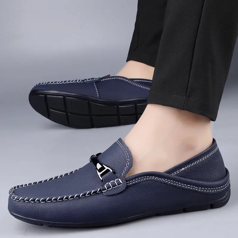 Melver Genuine Leather Loafers - TARHUS