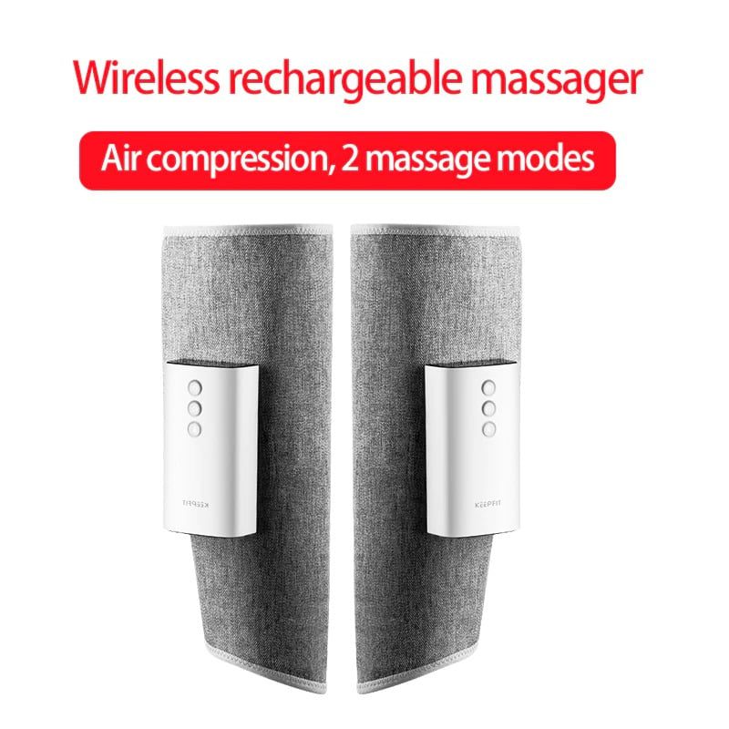 Leg Massager Rechargeable With Air Compression – Multiple Mode – 2600mAh Battery / Grey TARHUS