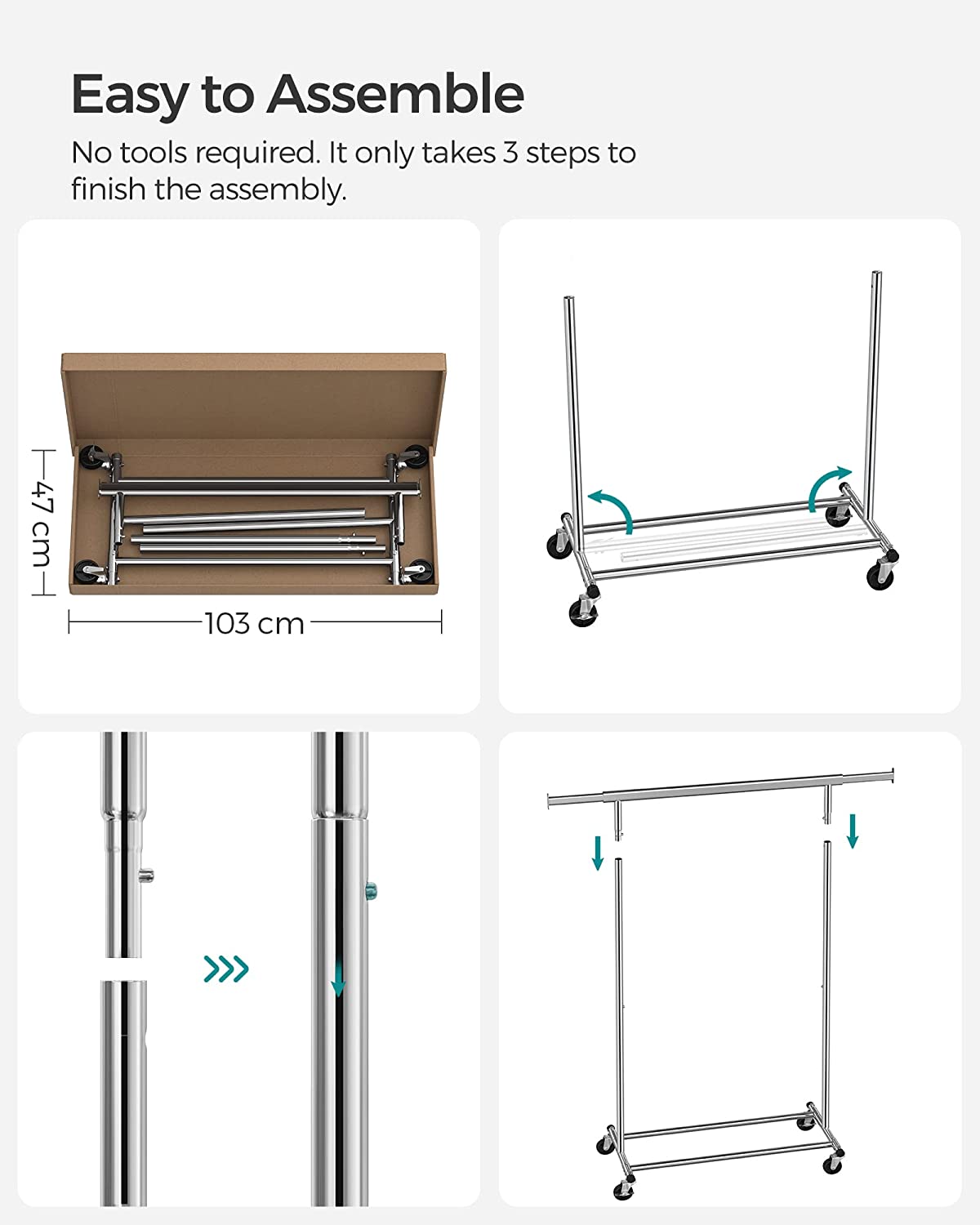 Heavy Duty Metal Garment Rack - TARHUS