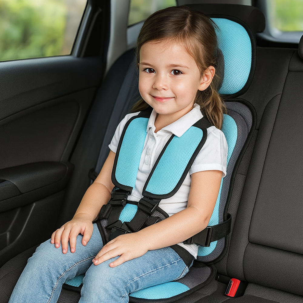 Narrow Portable Travel Car Seat - Ultra-Compact Toddler Booster for Small Cars TARHUS Child Car Seat