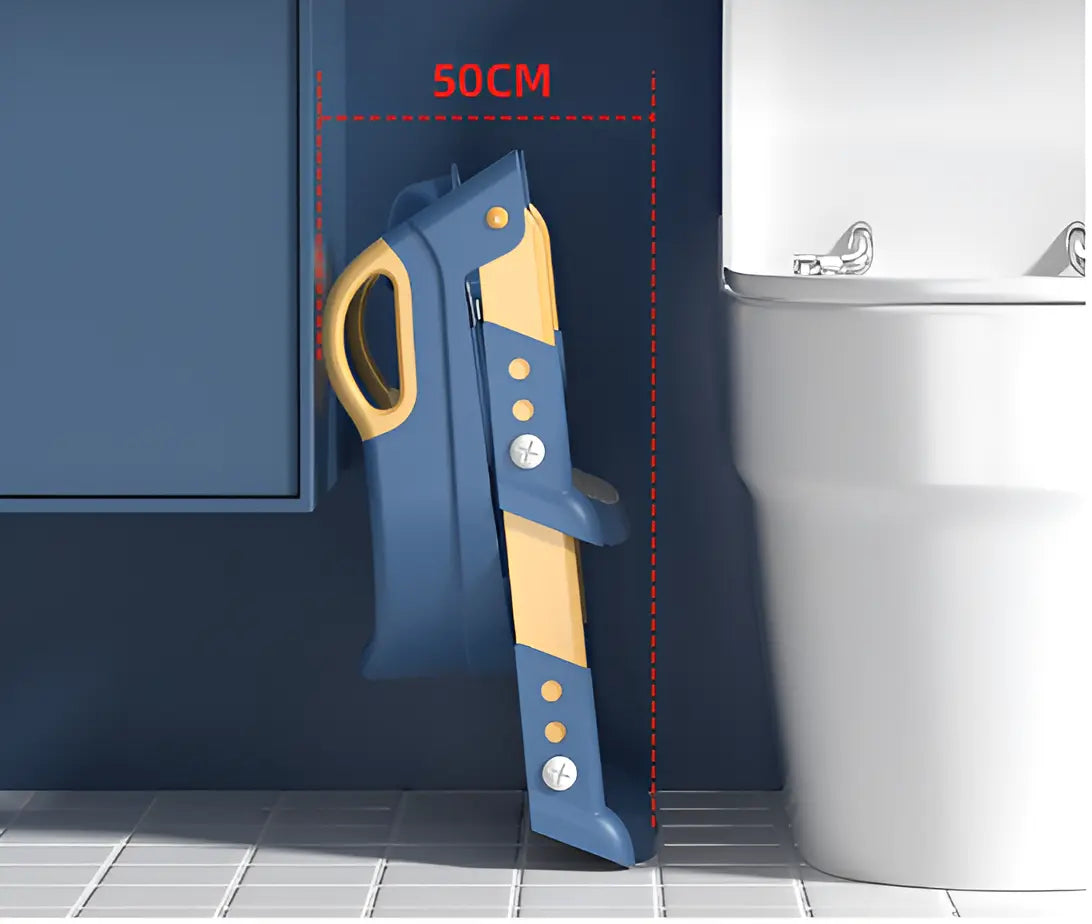 Montessori Potty Trainer - Adjustable Toilet Seat with Step Stool & Handles for Kids - TARHUS