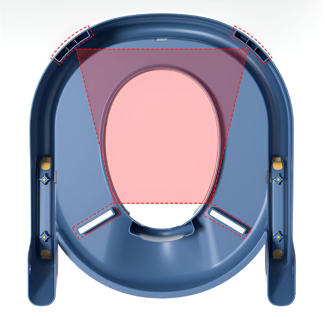 Montessori Potty Trainer - Adjustable Toilet Seat with Step Stool & Handles for Kids - TARHUS