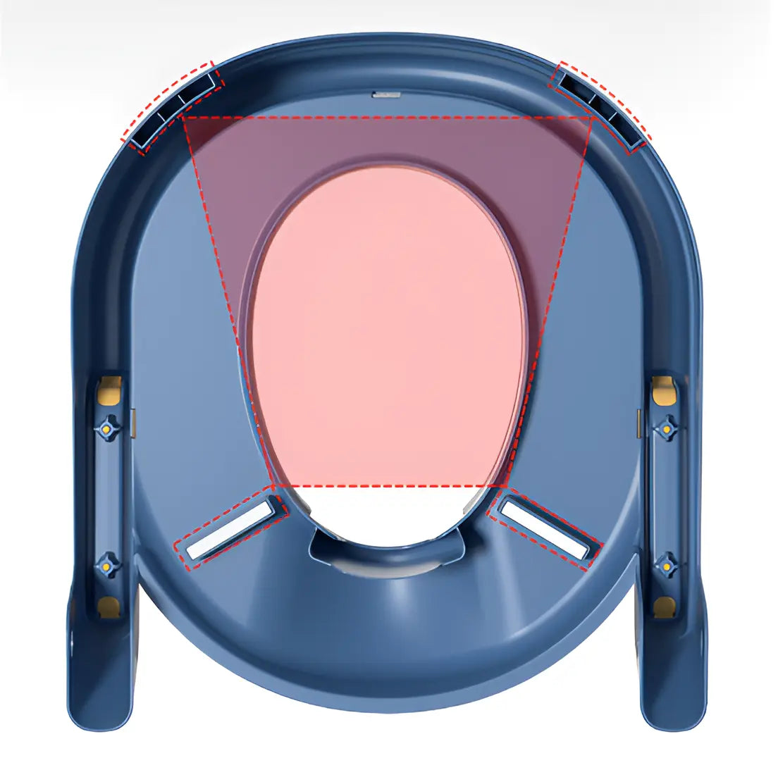 Montessori Potty Trainer - Adjustable Toilet Seat with Step Stool & Handles for Kids - TARHUS