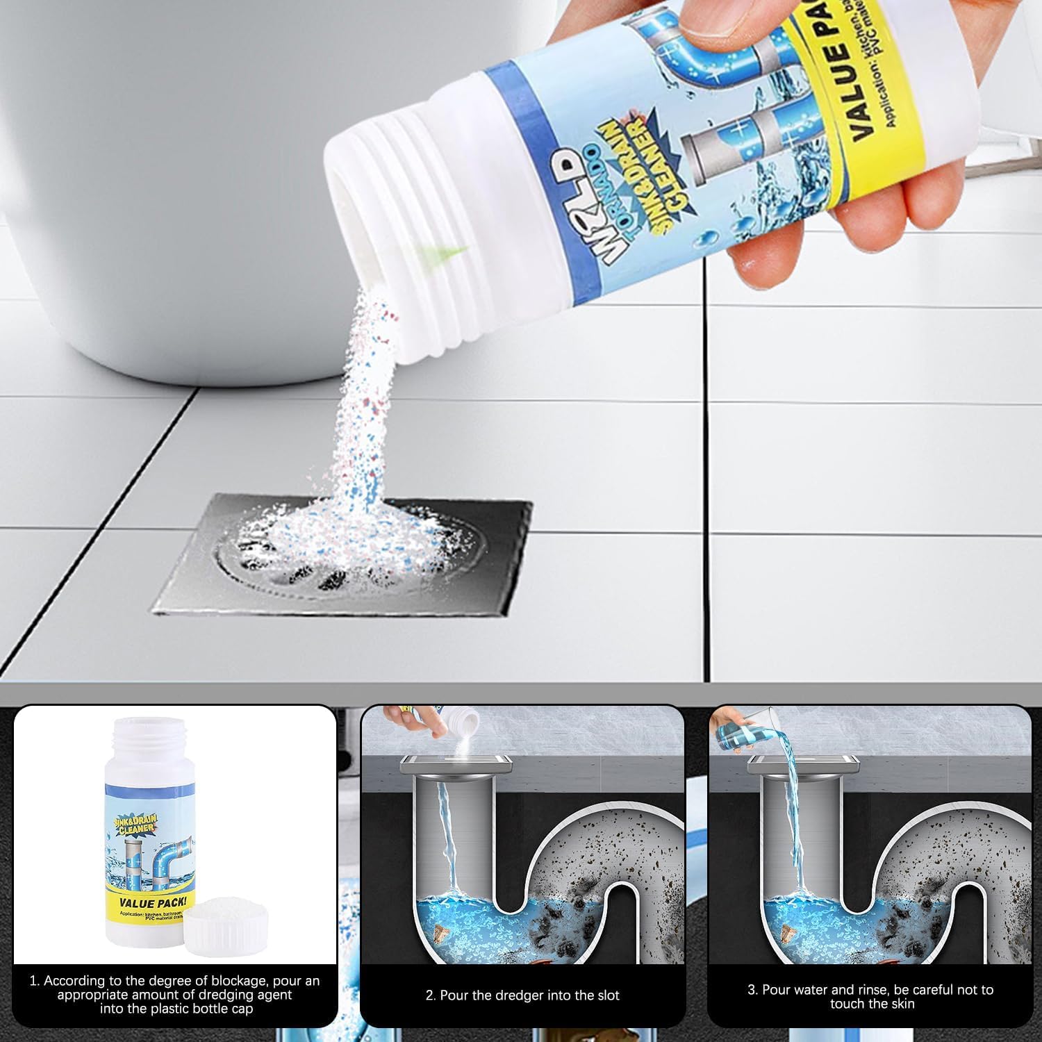 Wild Tornado Sink & Drain Cleaner Powder TARHUS