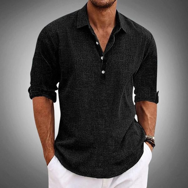 Tobias | Polo Shirt Atmungsaktiv aus 100% Leinen, Stilvoll und Lässig TARHUS Polo Shirt