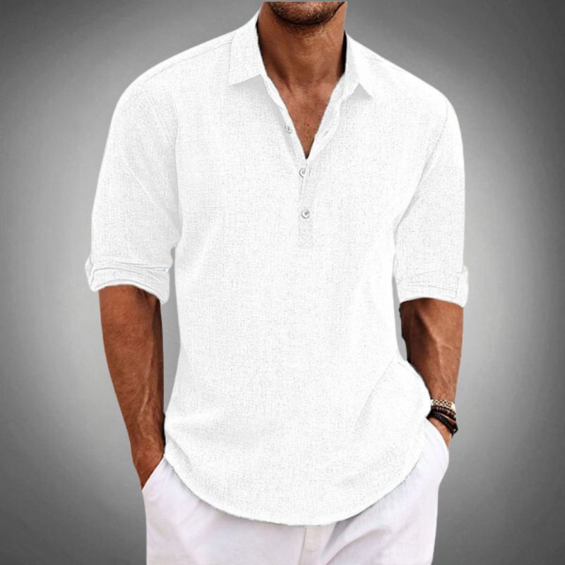 Tobias | Polo Shirt Atmungsaktiv aus 100% Leinen, Stilvoll und Lässig TARHUS Polo Shirt