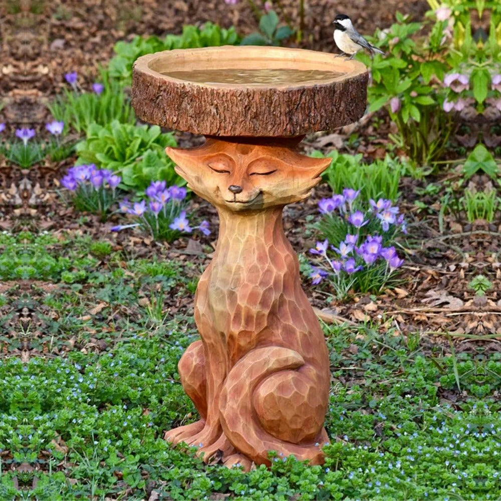 Cute Animal Wooden Bird Feeder - Decorative Outdoor Hanging Bird House TARHUS