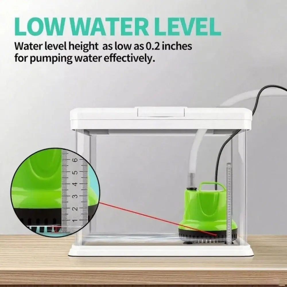 Submersible Aquarium Water Pump – Ultra-Quiet Fish Tank Pump with Adjustable Flow for Fresh Water - TARHUS