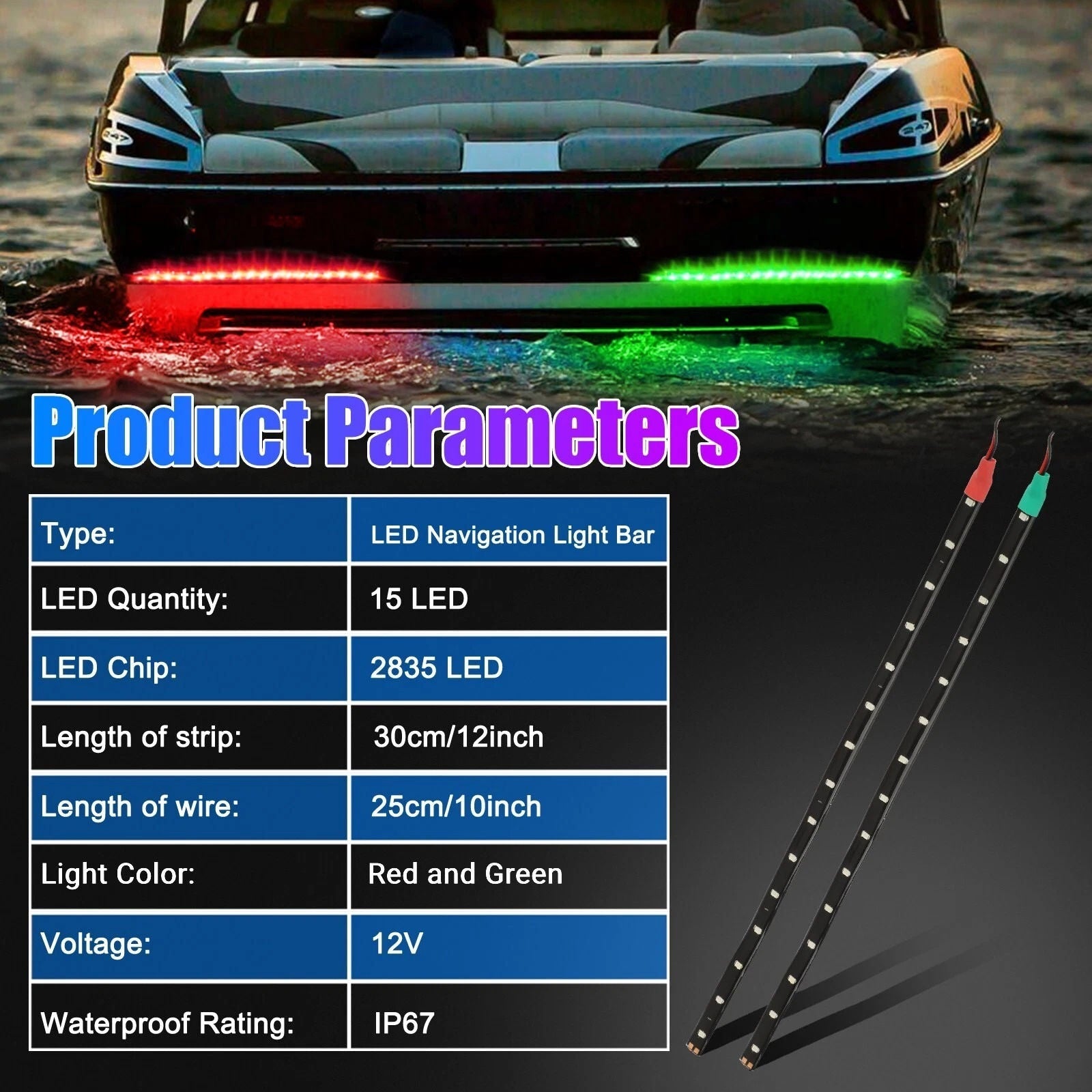Waterproof LED Boat Light Strips – Marine Strip Lighting for Deck, Cabin & Interior - TARHUS