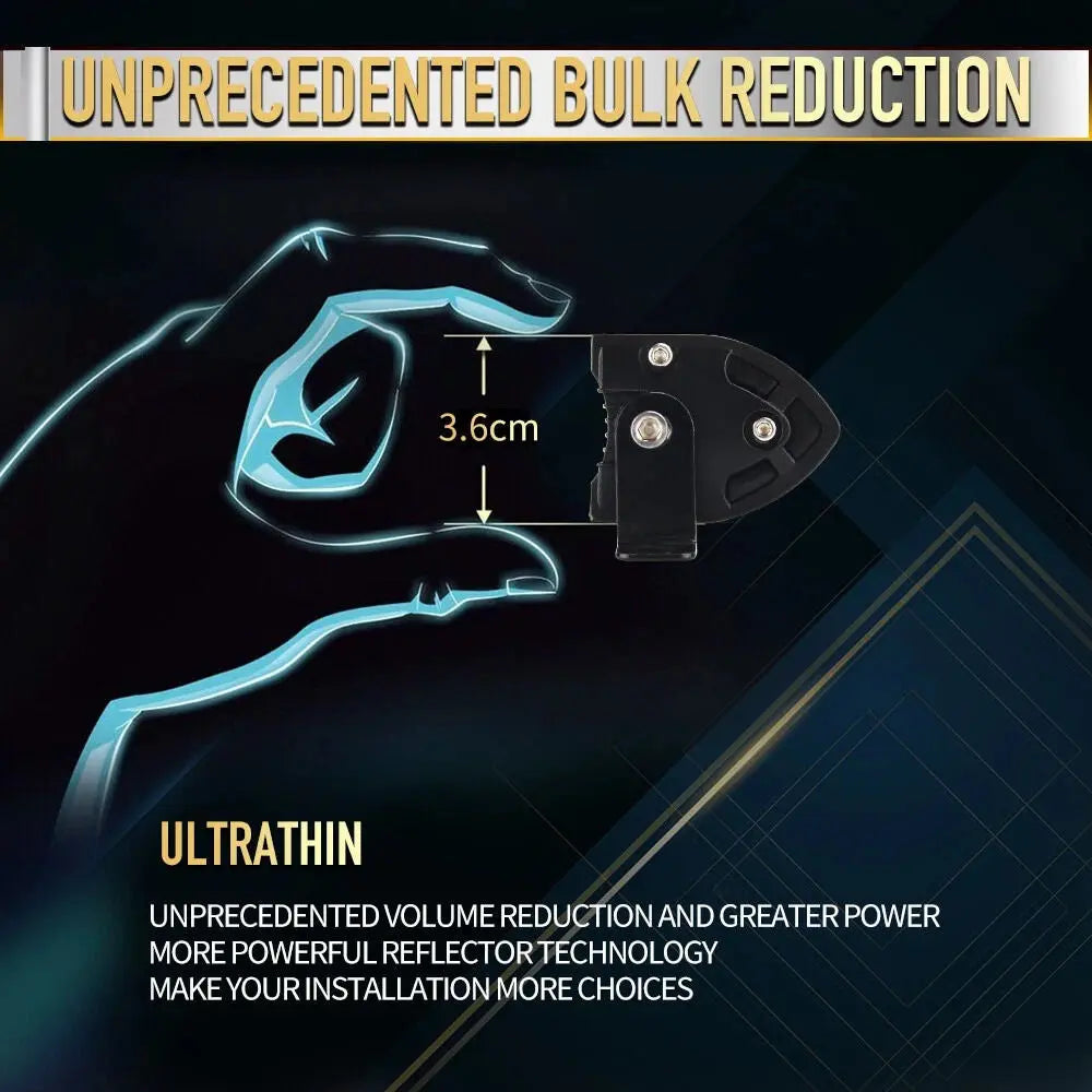 LED Light Bar for Trucks, SUVs & Boats – Waterproof Off-Road Flood - TARHUS