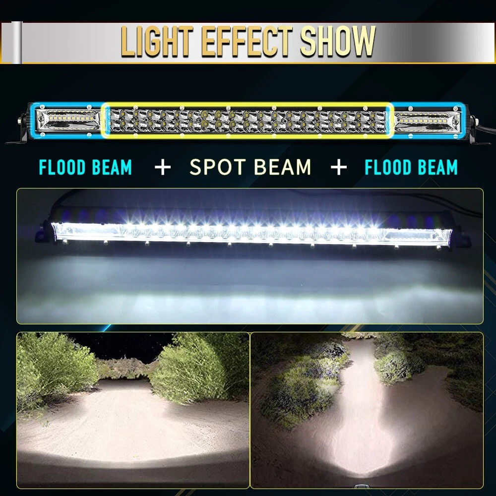 LED Light Bar for Trucks, SUVs & Boats – Waterproof Off-Road Flood - TARHUS